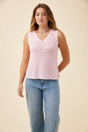 Mia Knit Top - Light Pink