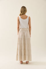 Ingrid Maxi Skirt - Canvas