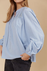 Aphrodite Blouse - Sky
