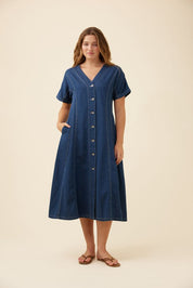 Preston Maxi Dress - Deep Blue