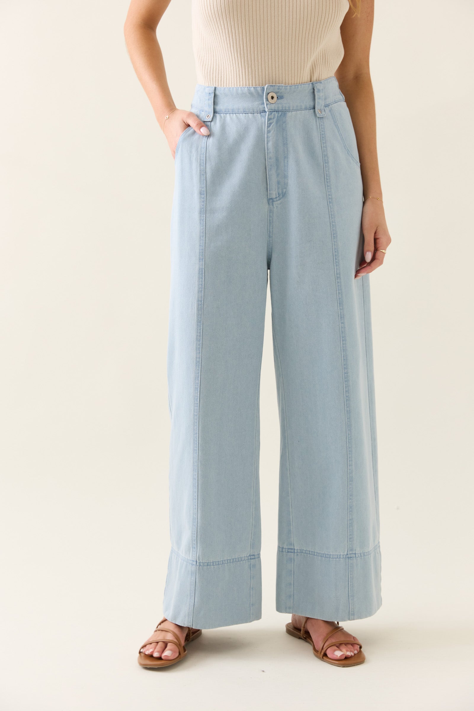 Sofie Denim Pant - Sky