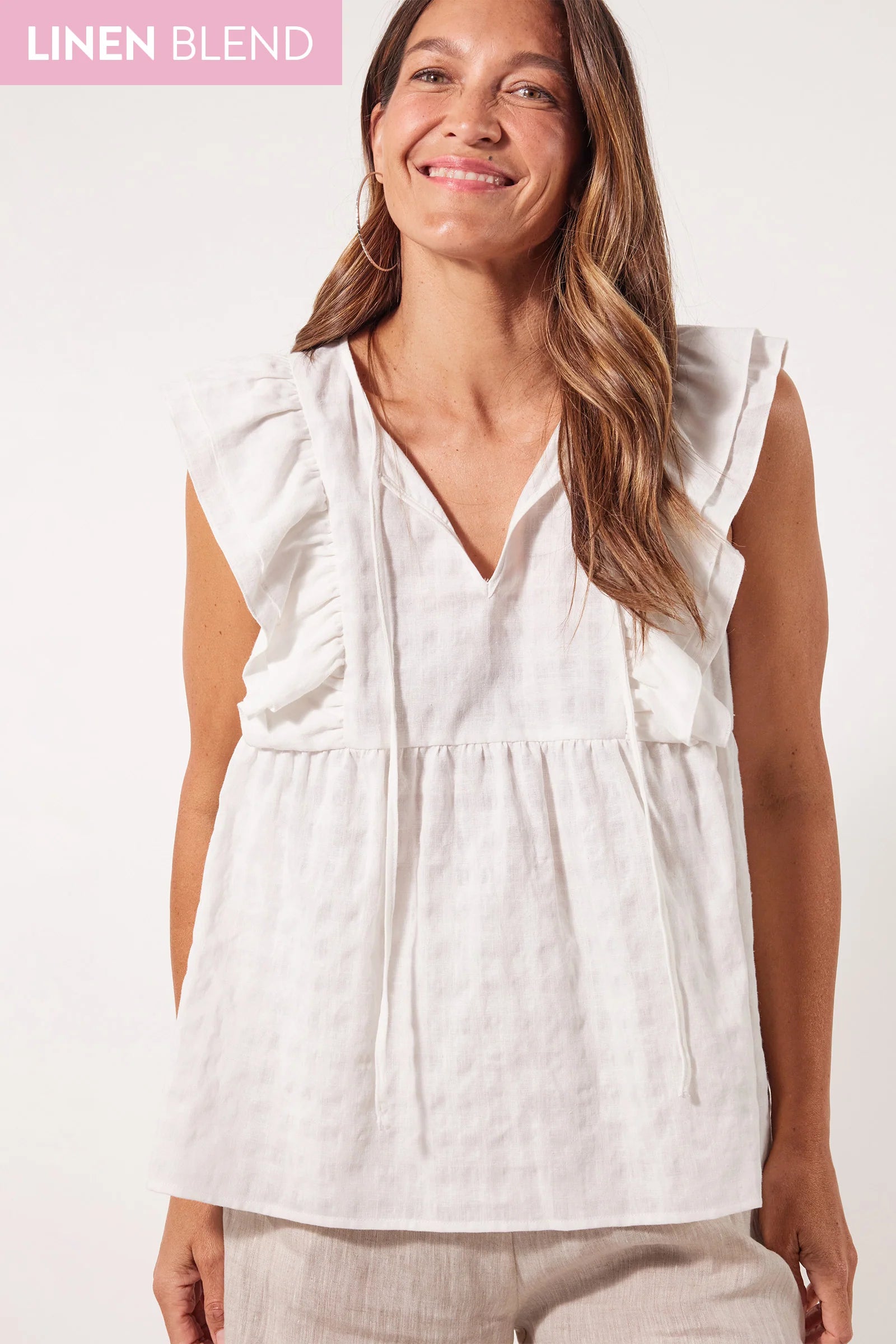 Alfresco Frill Top - Lotus