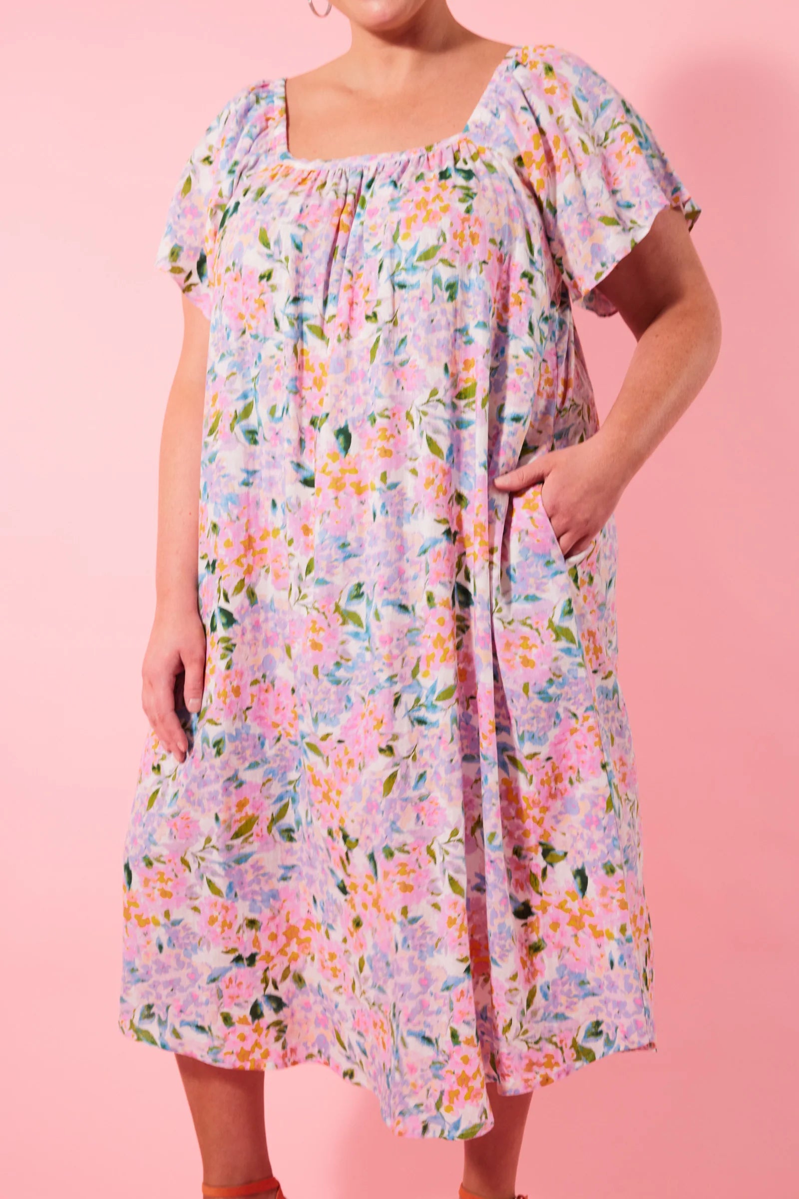 Flora Dress - Salt Hydrangea