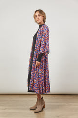 Euphoria Tie Kimono - Azure Bloom