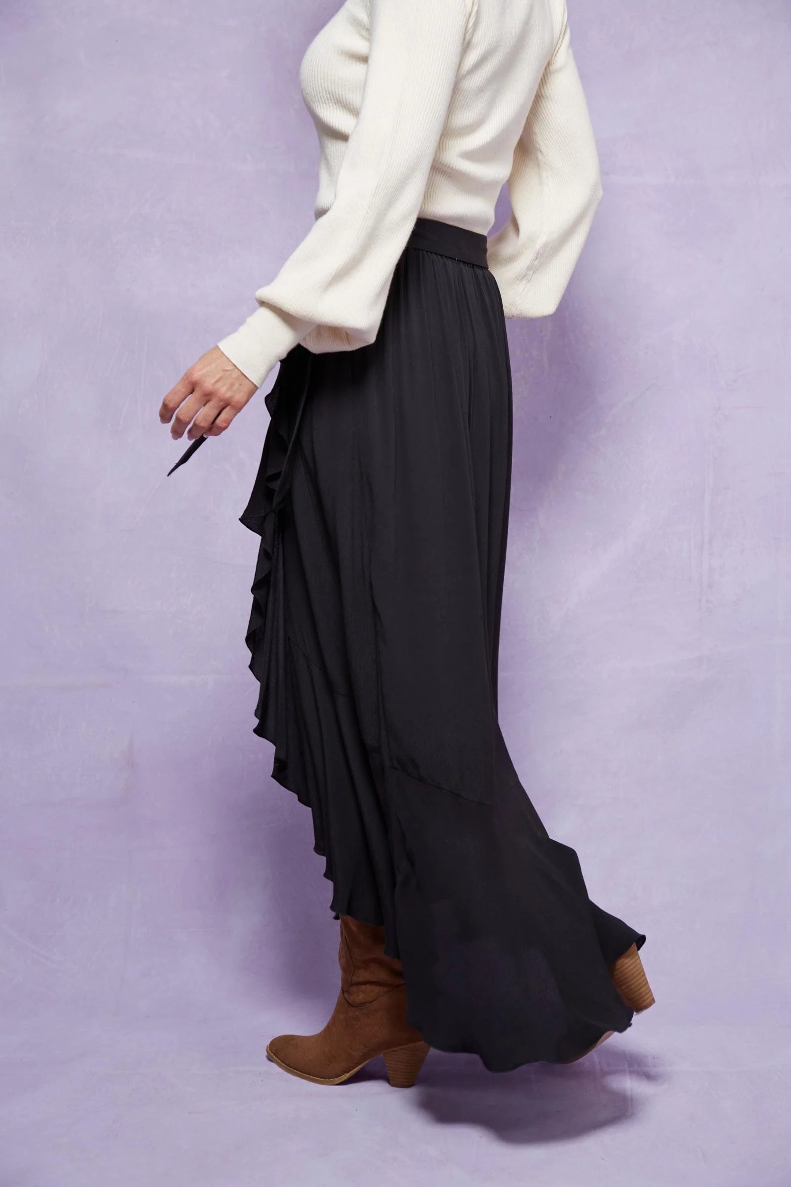Coppola Wrap Skirt - Onyx