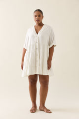 Ingrid Button Dress - Lotus
