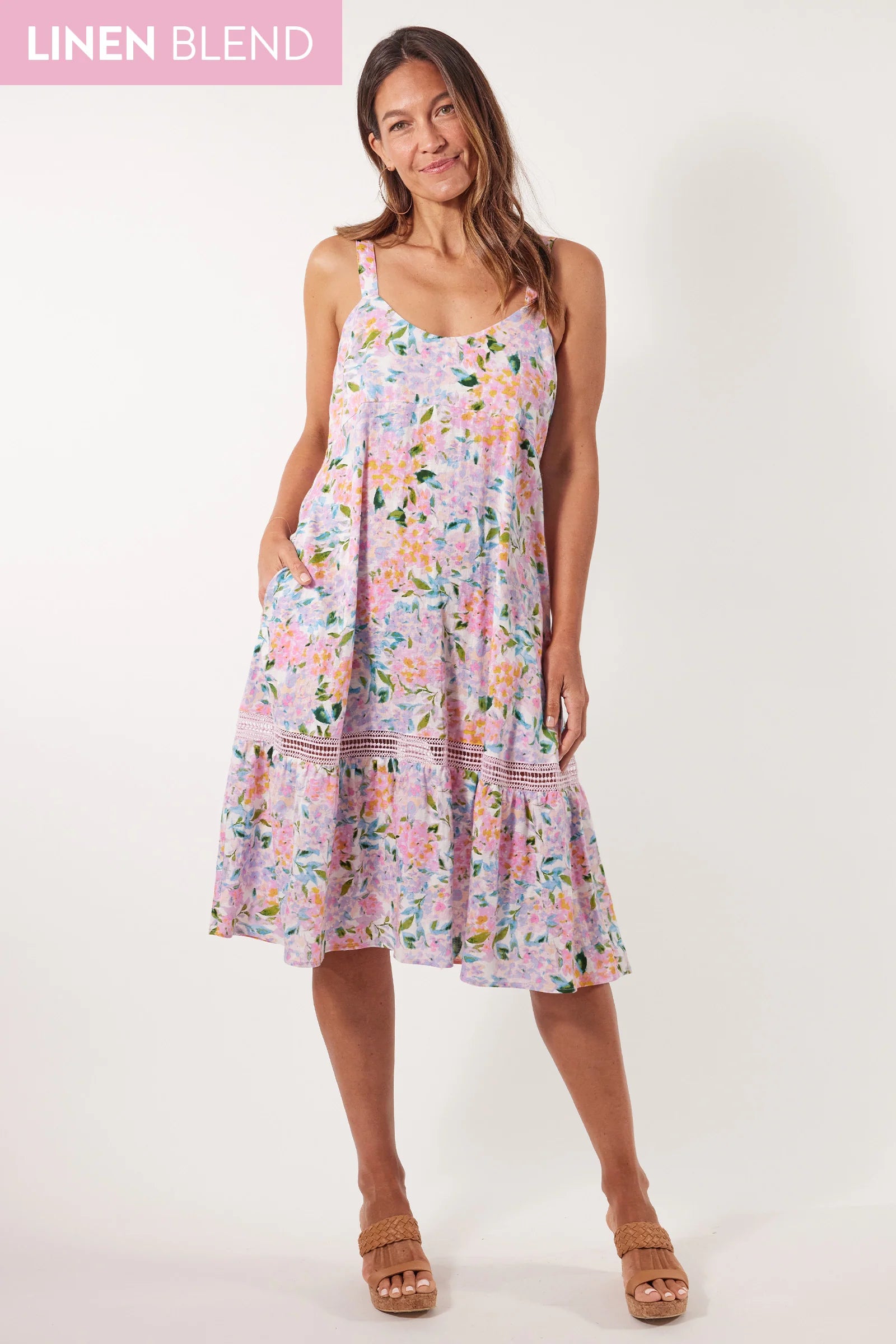 Flora Tank Dress - Salt Hydrangea