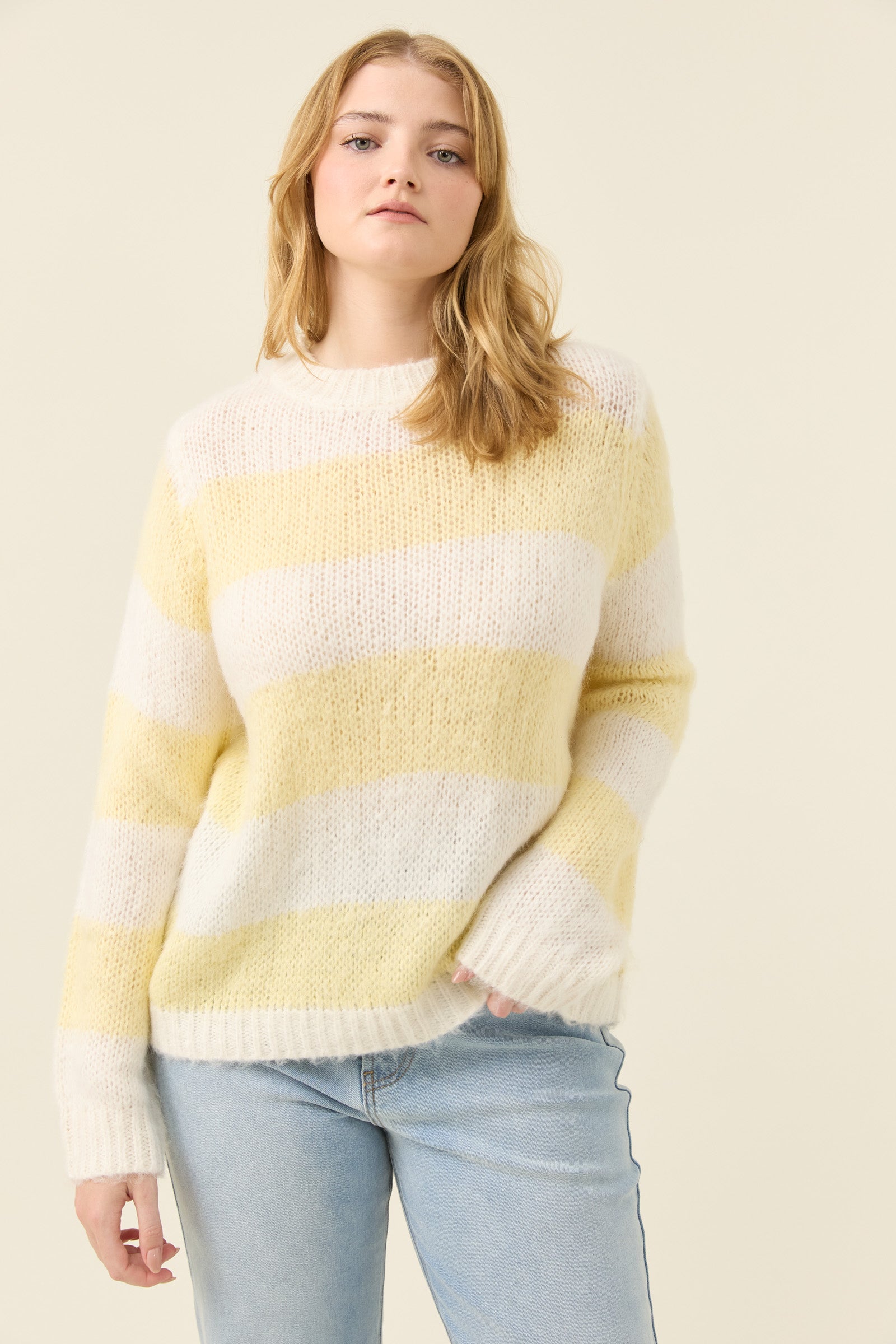 Pallas Stripe Jumper - Butter