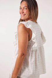 Alfresco Frill Top - Lotus
