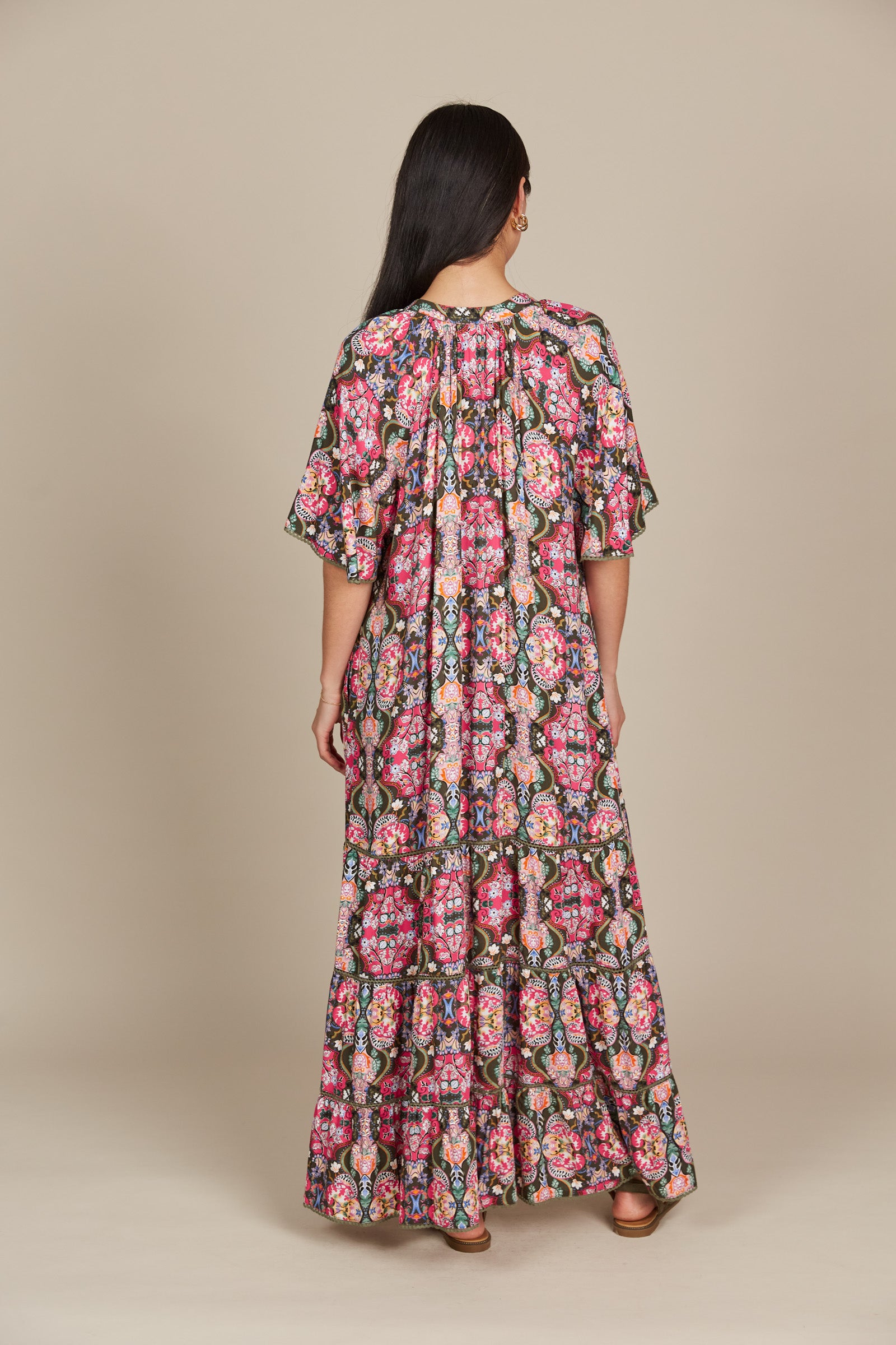 Esme Maxi - Olive Fleuron