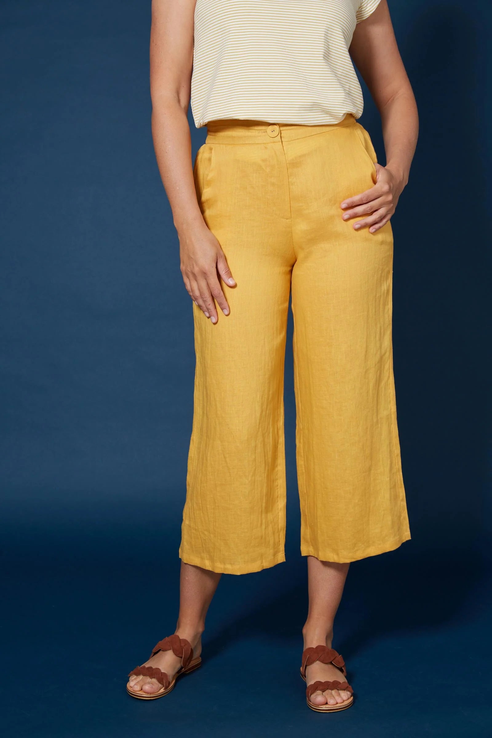 Antillia Crop Pant - Marigold