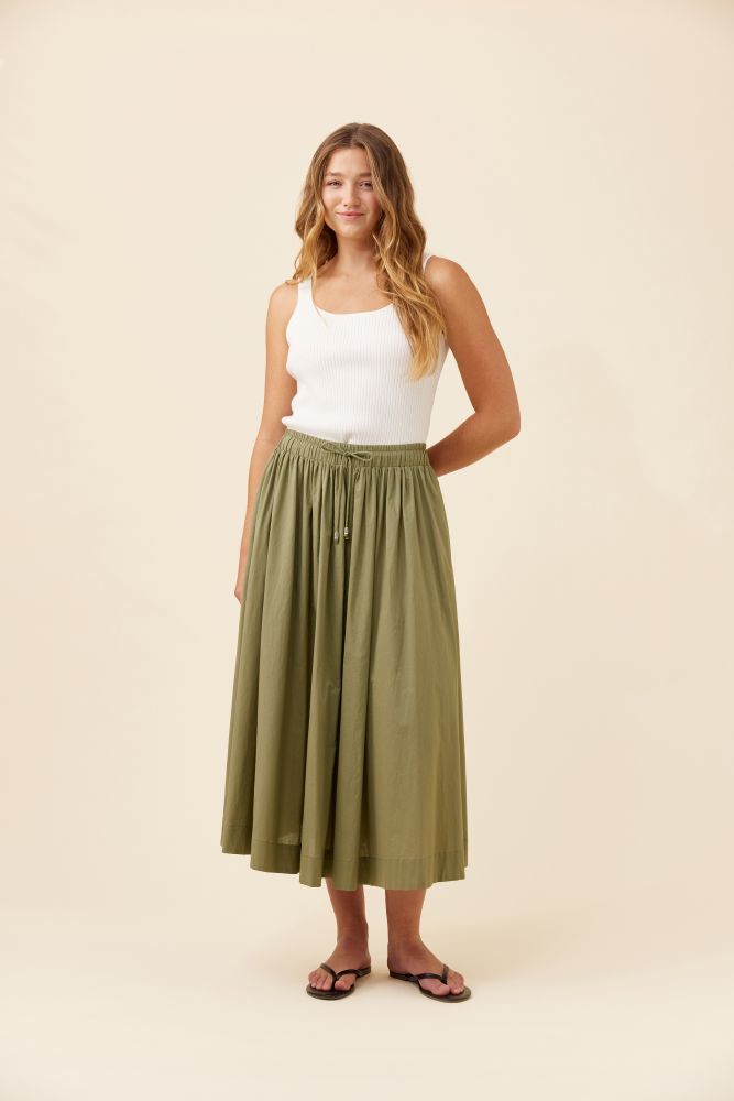 Rosa Maxi Skirt - Sage