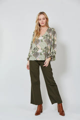 Coppola V Blouse - Evergreen Muse