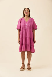 Frances Dress - Magenta