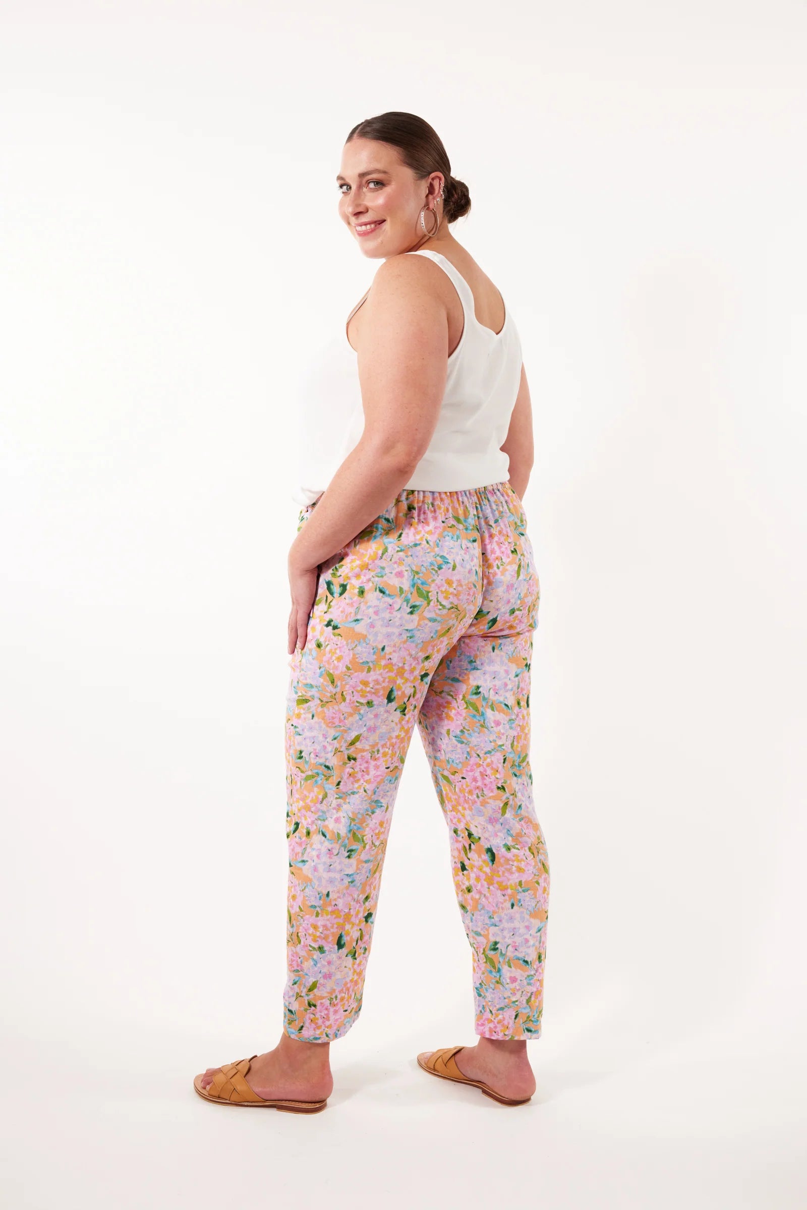 Flora Pant - Sunset Hydrangea