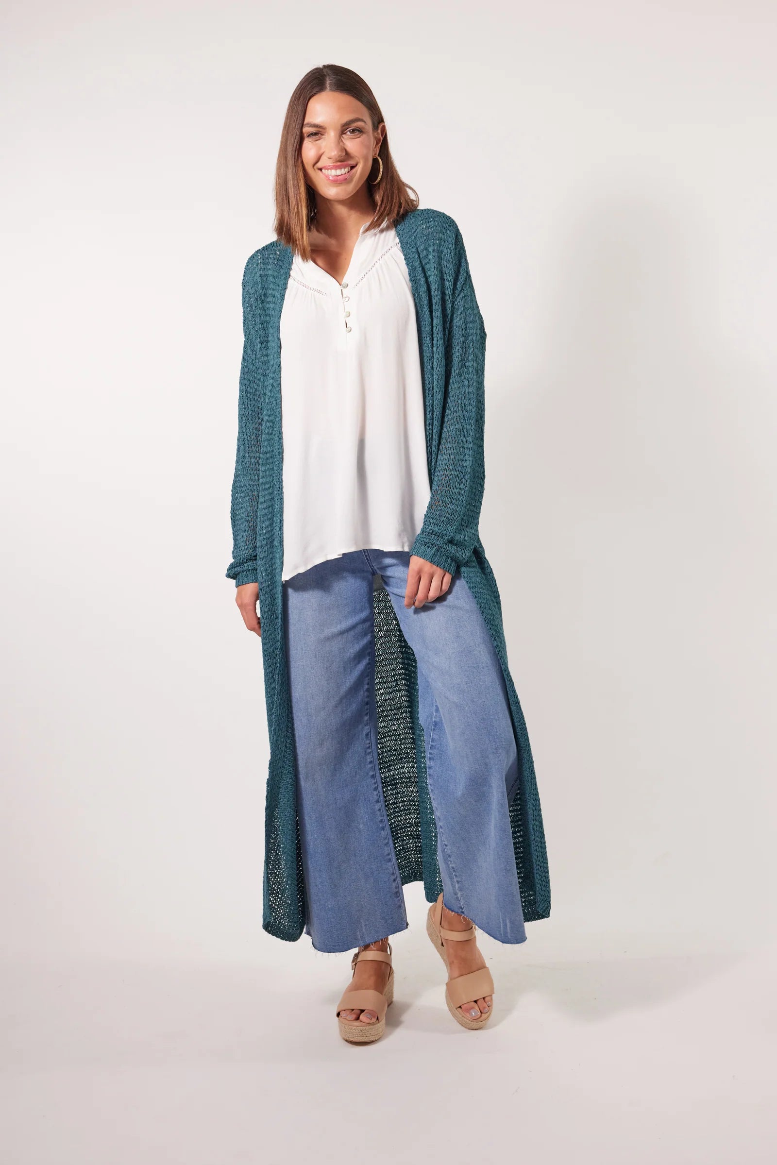 Marquee Cardigan - Teal