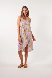 Botanical Midi Skirt - Sunset Hydrangea