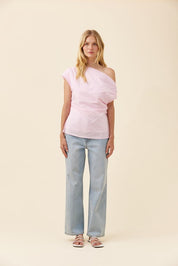 Rosa One Shoulder Top - Light Pink