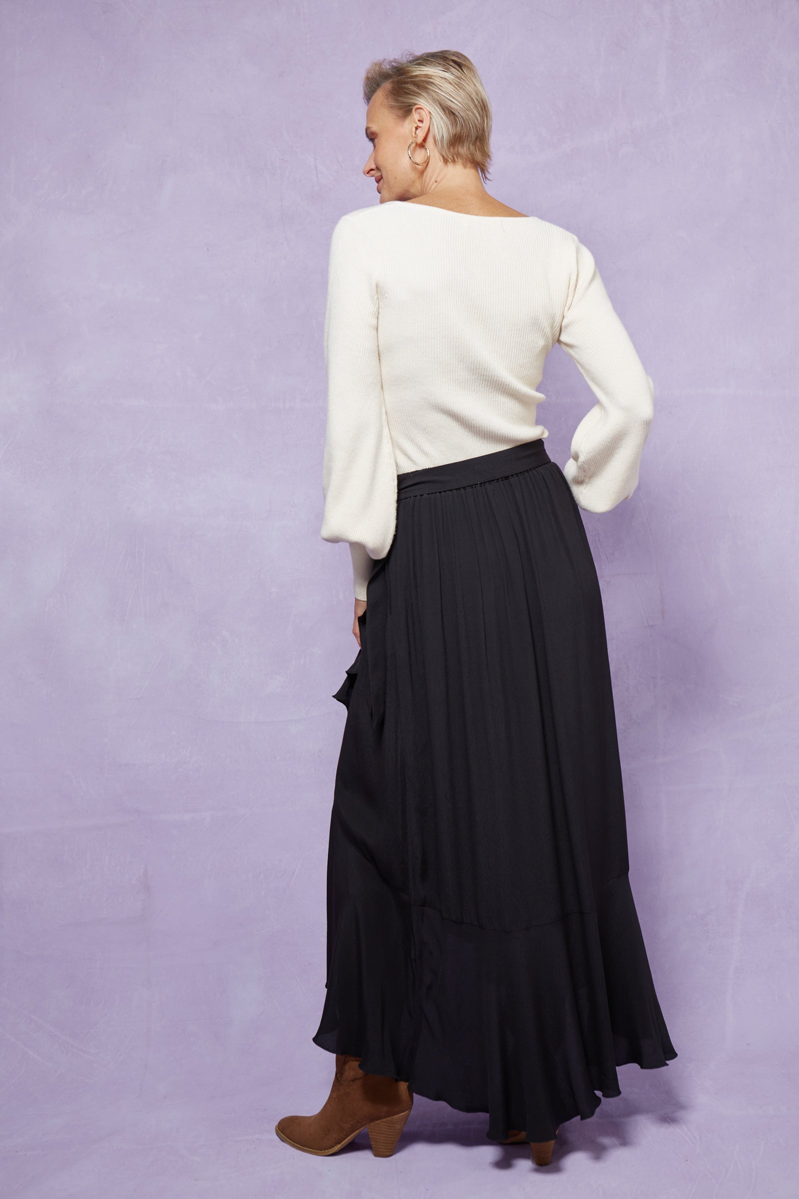 Coppola Wrap Skirt - Onyx
