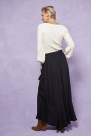 Coppola Wrap Skirt - Onyx