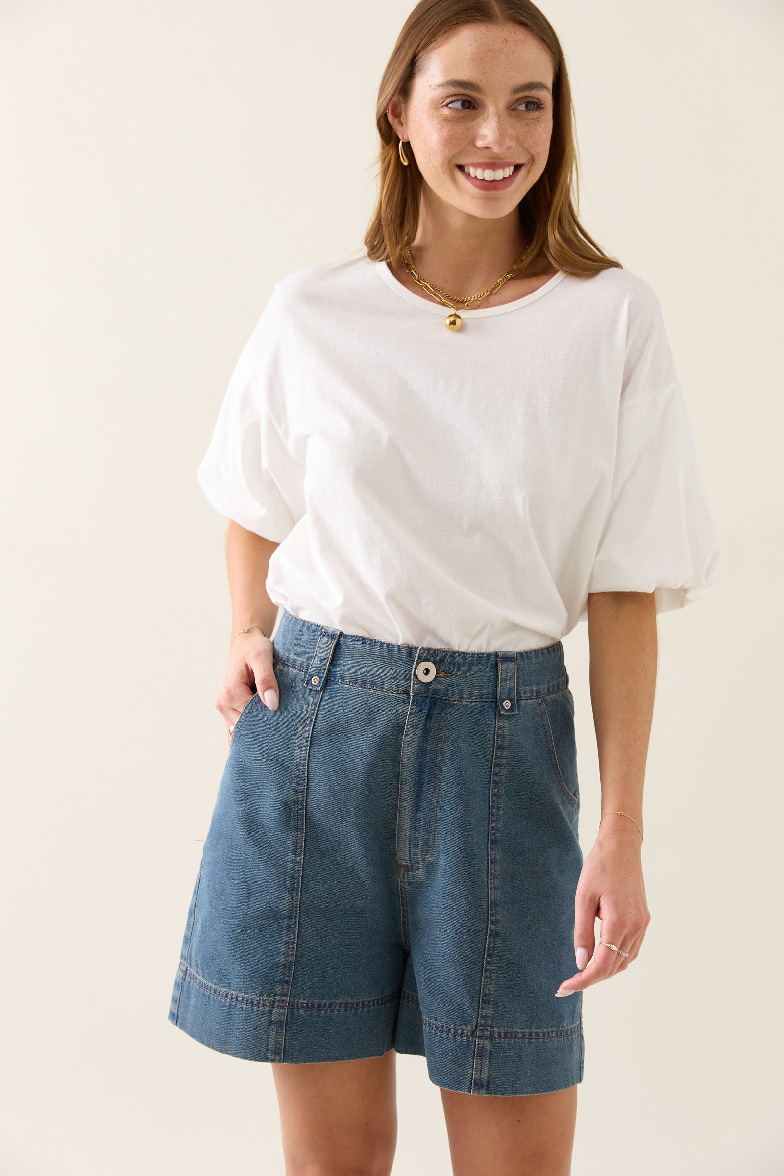 Sofie Denim Short - Drift